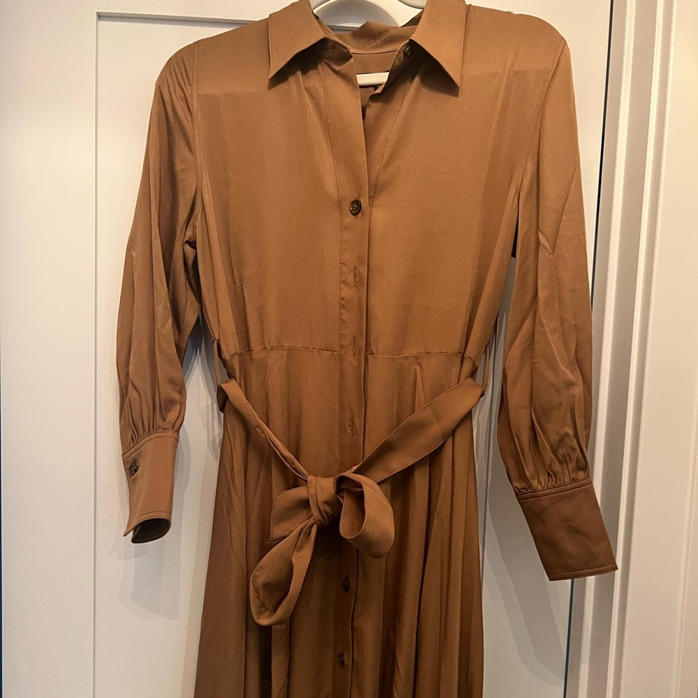 Banana Republic gold dress, small petite